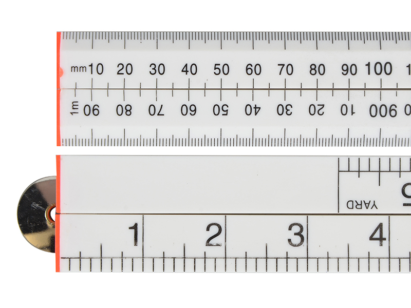 FAIRULEFOLDW - Folding Rule White ABS Plastic 1m / 39in