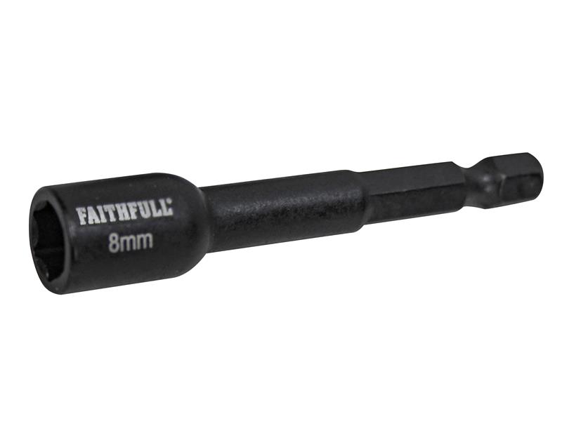 Magnetic Impact Nut Driver 8mm x 1/4in Hex