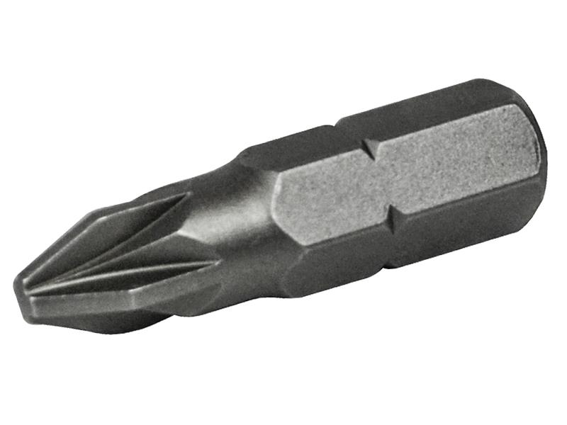 FAISBPZ225B - Pozi S2 Grade Steel Screwdriver Bits PZ2 x 25mm (Pack 25)
