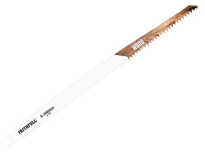 FAISBS1411D - S1411D Sabre Saw Blade Wood 300mm 6 TPI (Pack of 5)