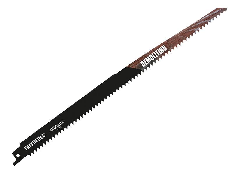 FAISBS1411DF - S1411DF Bi-Metal Sabre Saw Blade Demolition 300mm 6 TPI (Pack of 5)