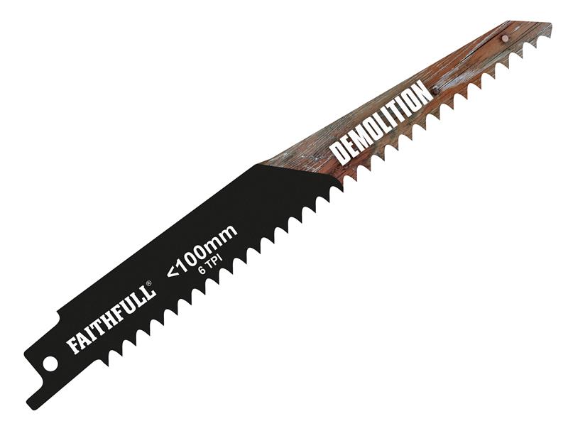 FAISBS611DF - S611DF Bi-Metal Sabre Saw Blade Demolition 150mm 6 TPI (Pack of 5)