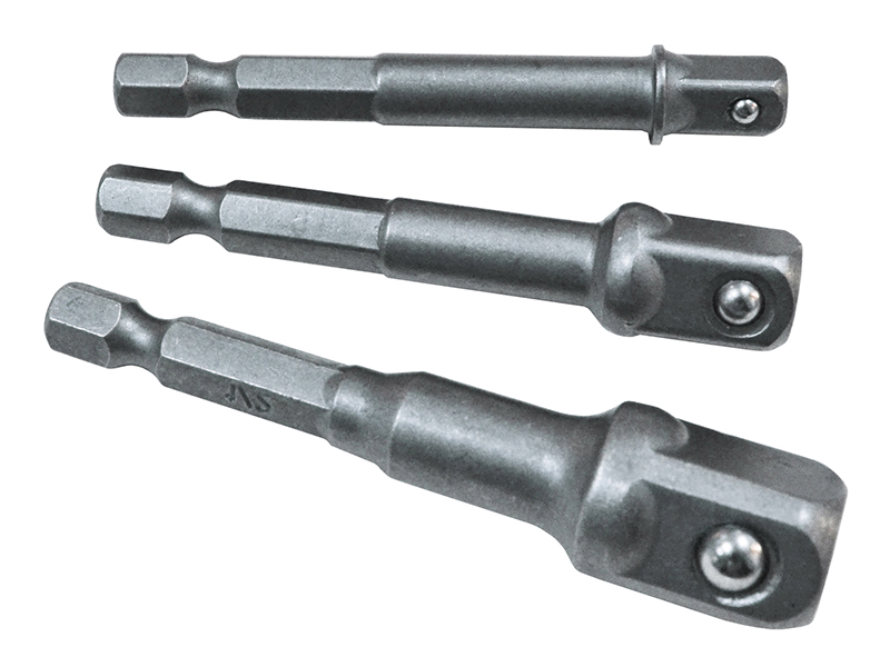 Hex to Square Drive Adaptor Set 3 Piece