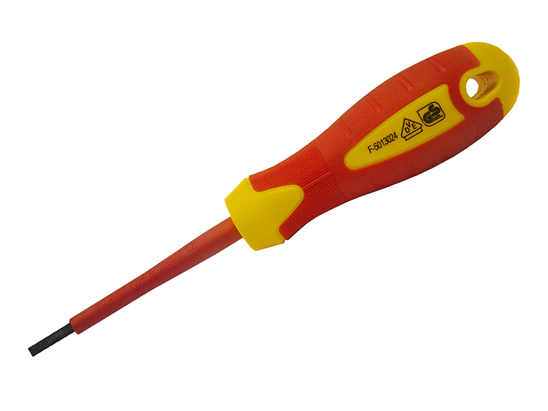 FAISDVDE25 - VDE Soft Grip Screwdriver Parallel Slotted Tip 2.5 x 75mm