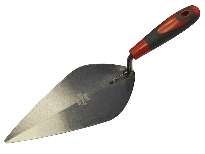 FAISGTB10L - London Pattern Brick Trowel Soft Grip Handle 10in
