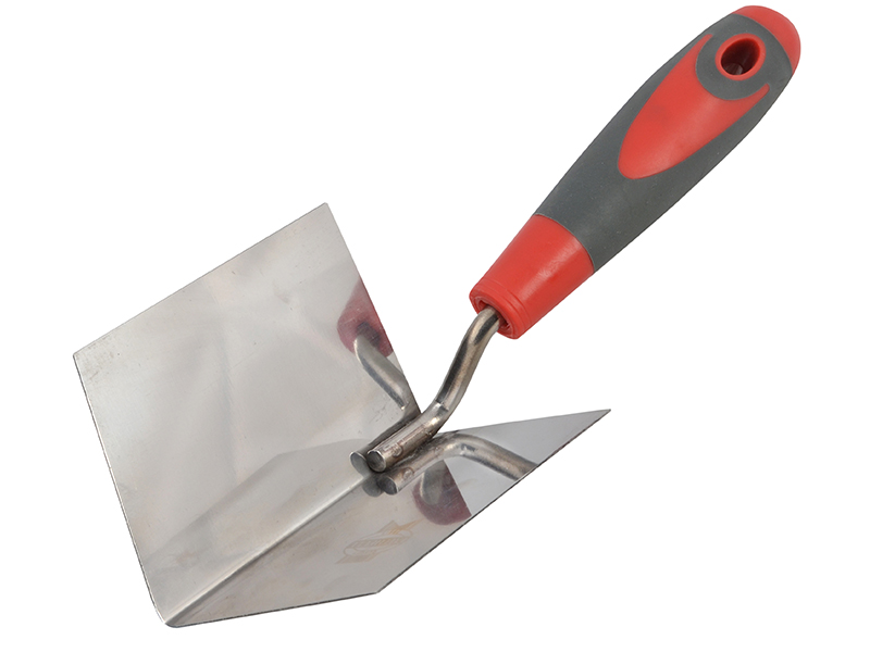 FAISGTCINTSS - Internal Corner Trowel Stainless Steel Soft Grip Handle 4 x 3 x 3in