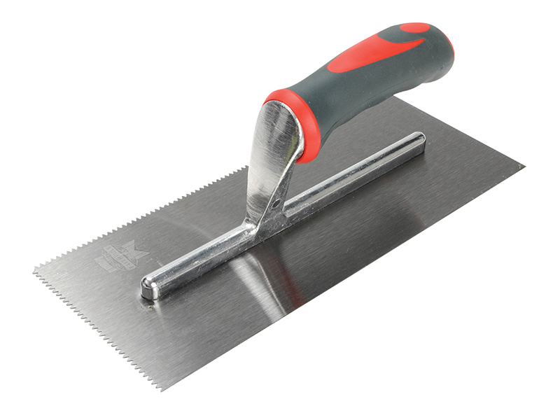 FAISGTNOT3 - Notched Trowel V 3mm Soft Grip Handle 11 x 4.1/2in