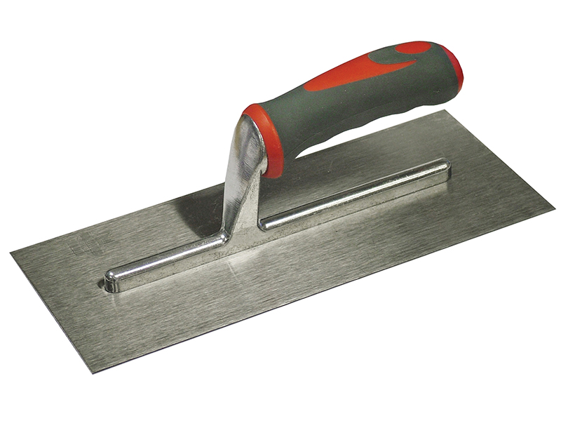 FAISGTP11SS - Plasterer's Finishing Trowel Stainless Steel Soft Grip Handle 11 x 4.3/4in