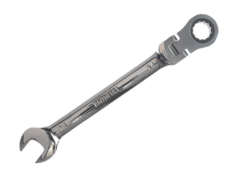 FAISPARAT14 - Ratchet Combination Spanner Flex Head CV 14mm