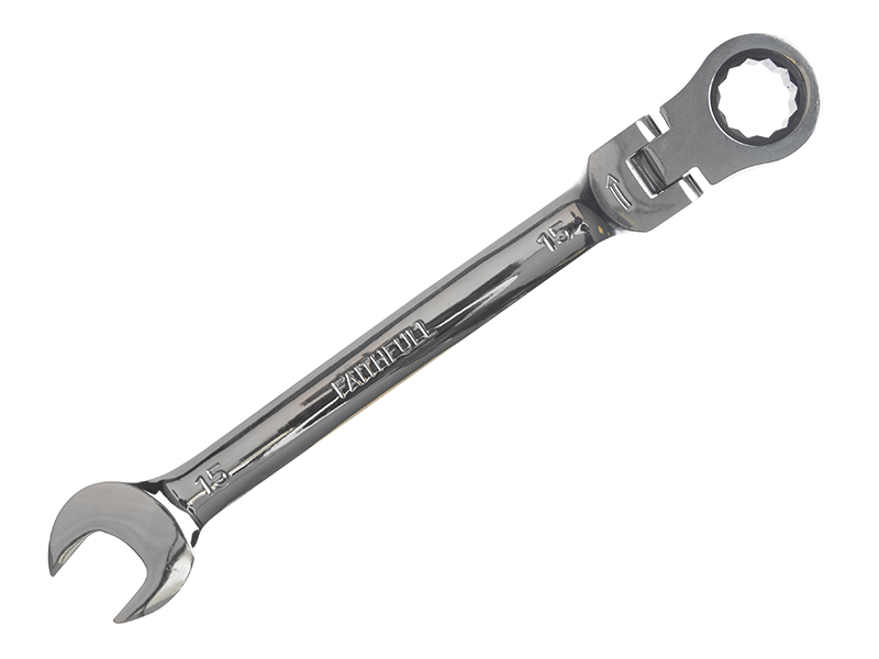 FAISPARAT15 - Ratchet Combination Spanner Flex Head CV 15mm