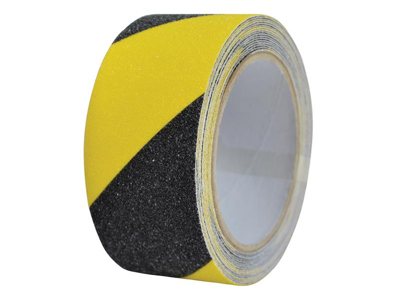 FAITAPESTYB5 - Anti-Slip Tape 50mm x 5m Black & Yellow Hazard