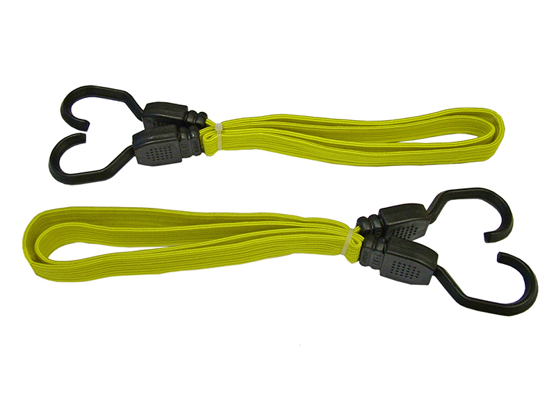FAITDBUNG36 - Flat Bungee Cord 90cm (36in) Yellow 2 Piece