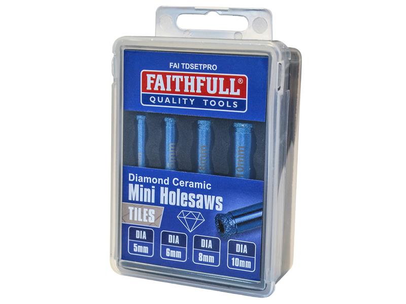 Diamond Ceramic Mini Holesaw Set 4 Piece