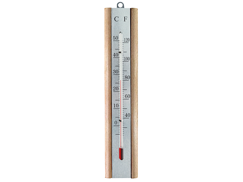 FAITHBEECH - Thermometer Wall Beech Silver 200mm
