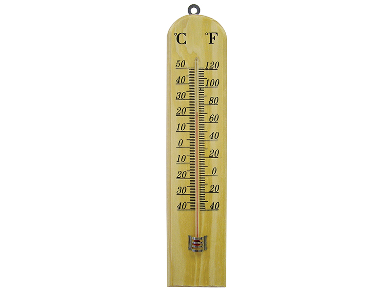 FAITHWOODSM - Wall Thermometer - Wood 260mm