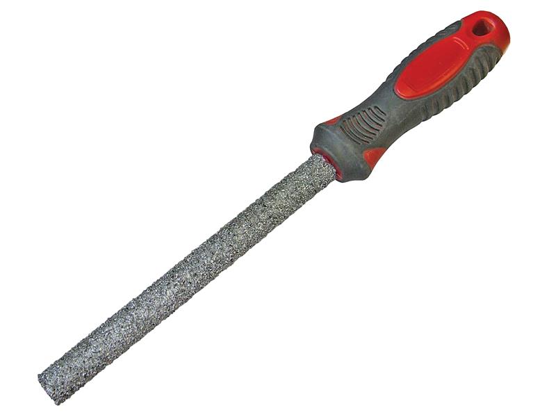 FAITLFILE - Carbide Tile File Half Round Soft Grip 150mm (6in)