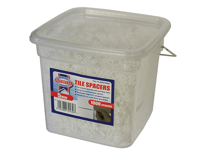 FAITLSP51000 - Tile Spacer Long Leg 5mm (Tub 1000)