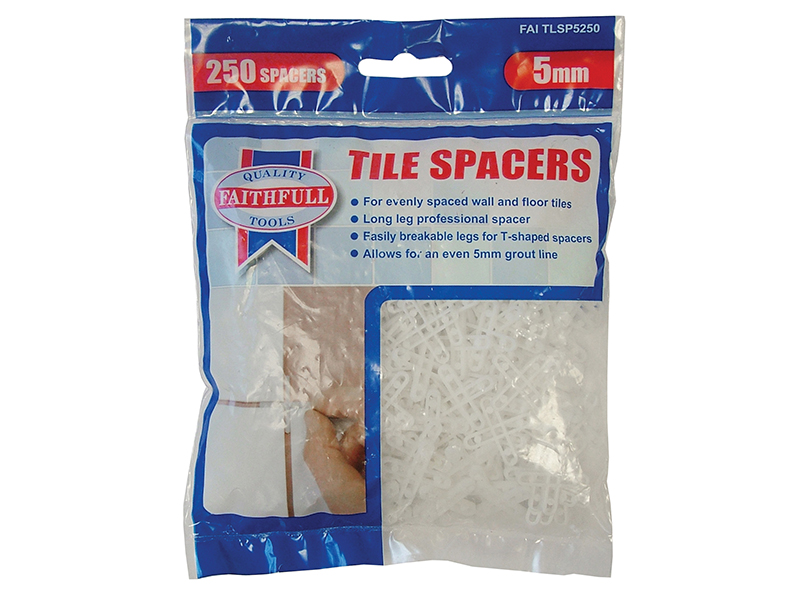 FAITLSP5250 - Tile Spacer Long Leg 5mm (Bag 250)