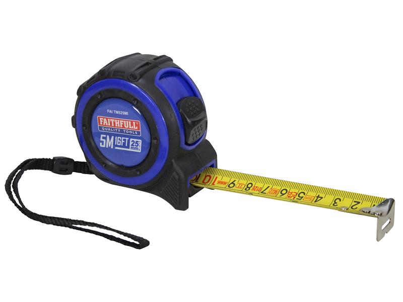 Trade Tape Measure 5m/16ft Width 25mm