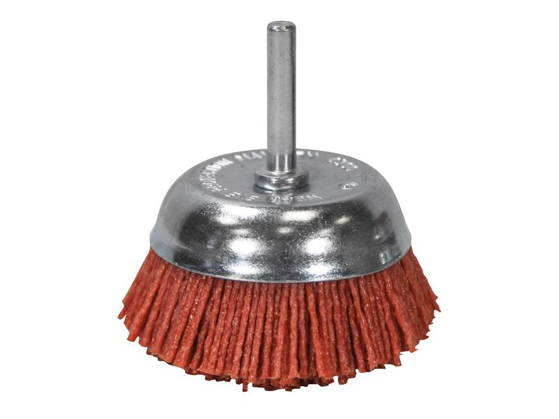 Nylon Wheel Cup Brush 65mm x 6mm Shank