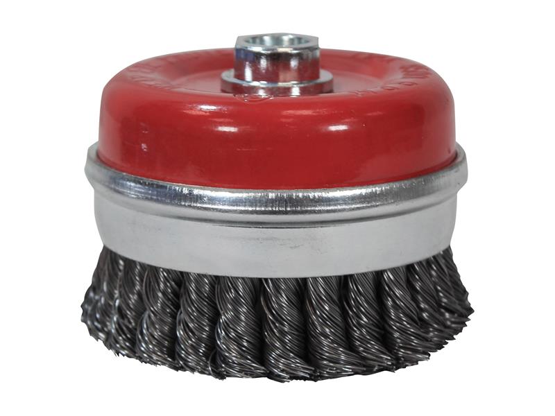 Wire Cup Brush Twist Knot 100mm M14x2 0.50mm Steel Wire
