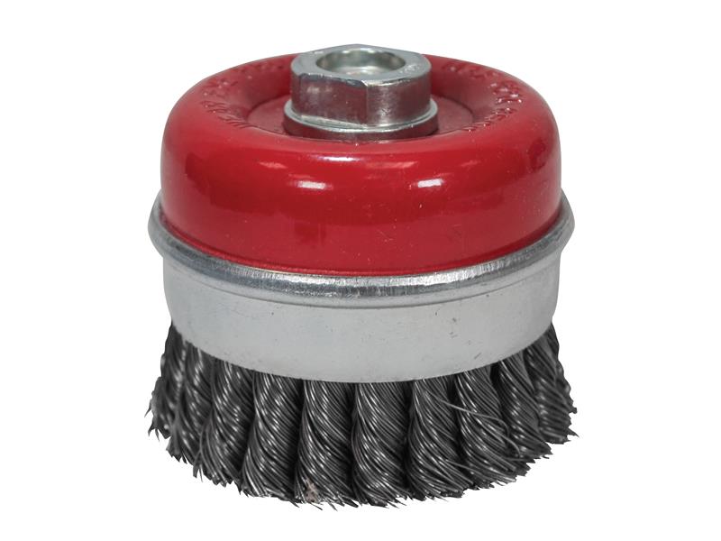 Wire Cup Brush Twist Knot 80mm M14x2 0.50mm Steel Wire