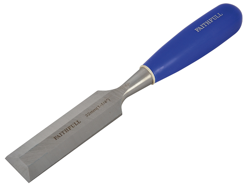 FAIWCB114 - Bevel Edge Chisel Blue Grip 32mm (1.1/4in)