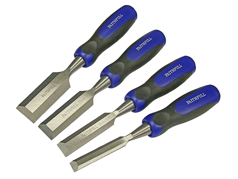 Bevel Edge Butt Chisel Set 4 Piece