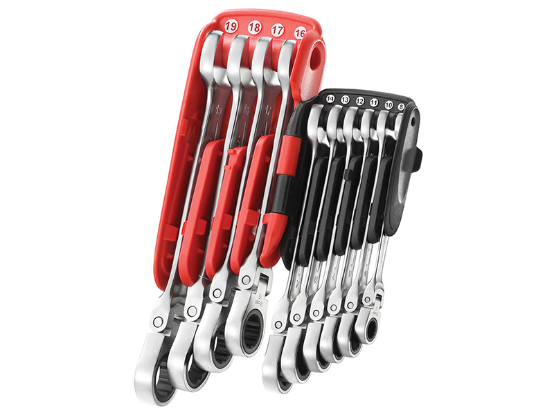 467BF.JP10PB Ratchet Combination Flexi Wrench Set 10 Piece