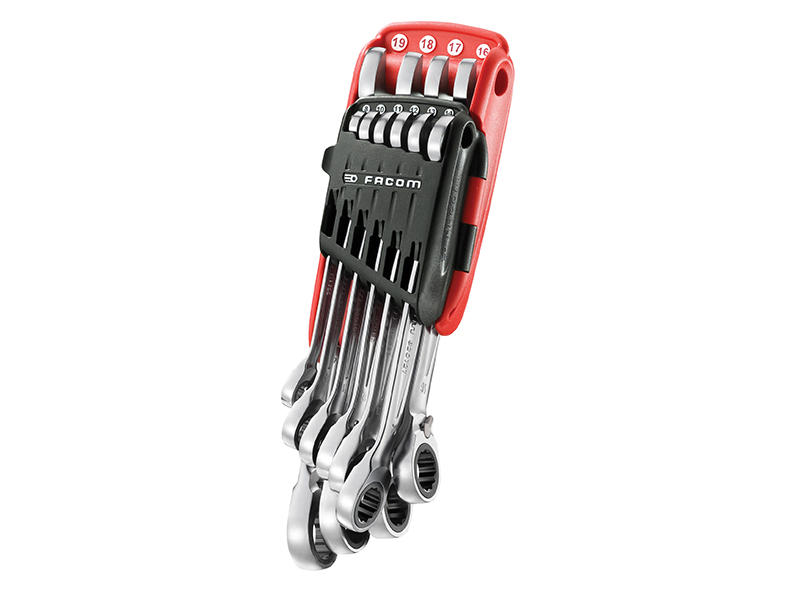 467B.JP10PB Ratchet Combination Wrench Set 10 Piece