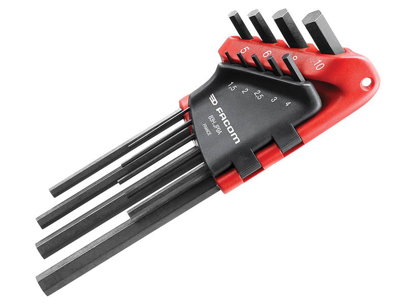 83H.JP9A Hexagon Key Long Arm Set 9 Piece (1.5-10mm)