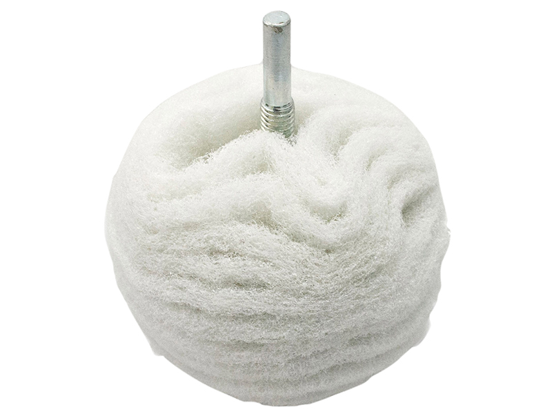 FLEBA370 - Scruff Ball 75mm / 3in White Non-Scratch
