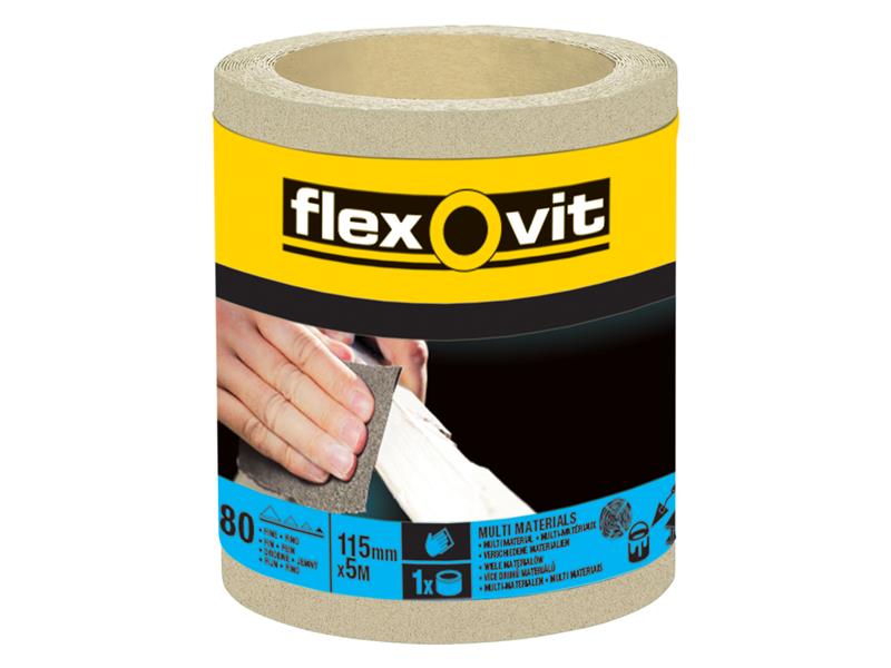 FLV26413 - General Purpose Sanding Roll 115mm x 5m Fine 180G
