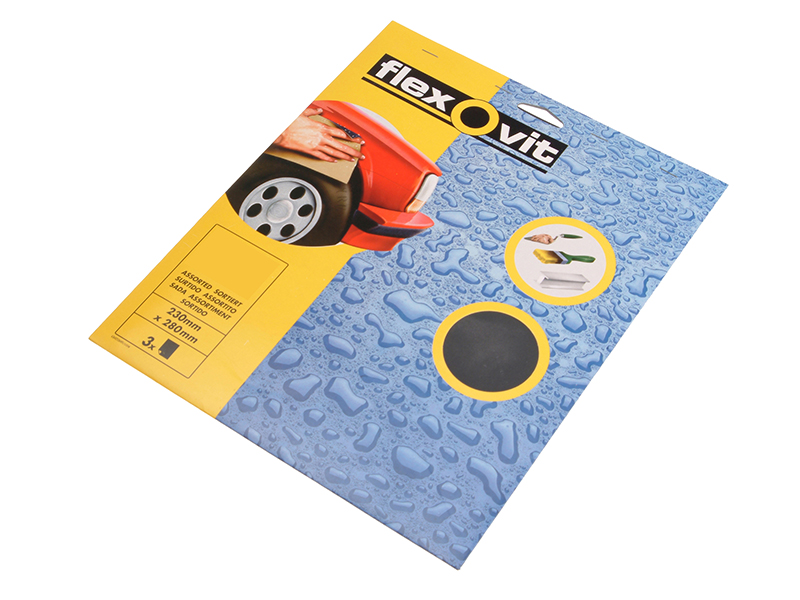 FLV26491 - Waterproof Sanding Sheets 230 x 280mm Assorted (3)