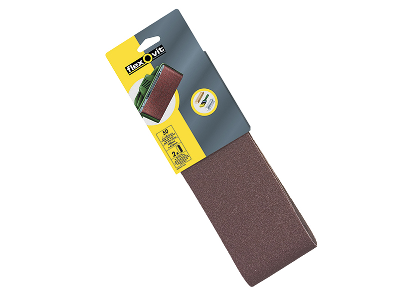 FLV26816 - Cloth Sanding Belts 610 x 100mm Assorted (Pack 6)