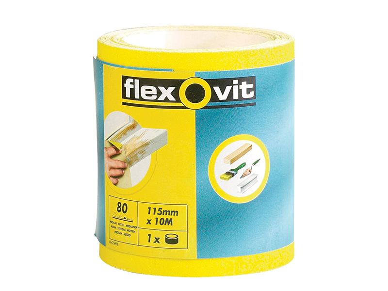 FLV69921 - High-Performance Sanding Roll 115mm x 5m Fine 120G