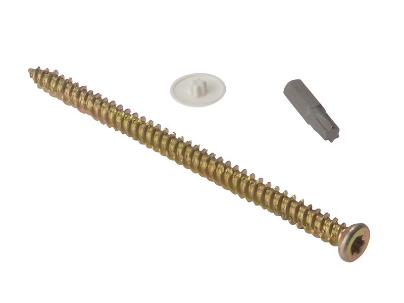Concrete Frame Screw Torx Compatible High-Low Thread ZYP 7.5 x 52mm Bag 10
