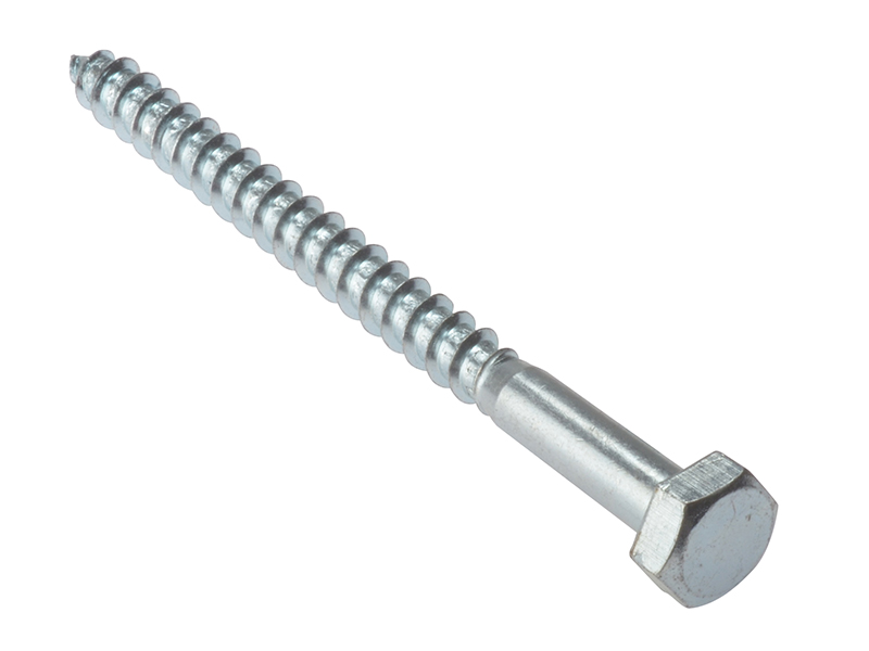 FORCS8130G - Coach Screw Hexagon Head Single Thread ZP M8 x 130mm Bag 10