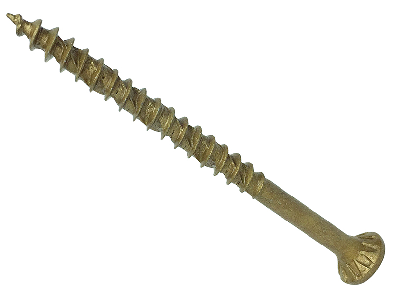 ForgeFast TORX Compatible Decking Screws CSK Tan 5.0x100 T25 Tub 300