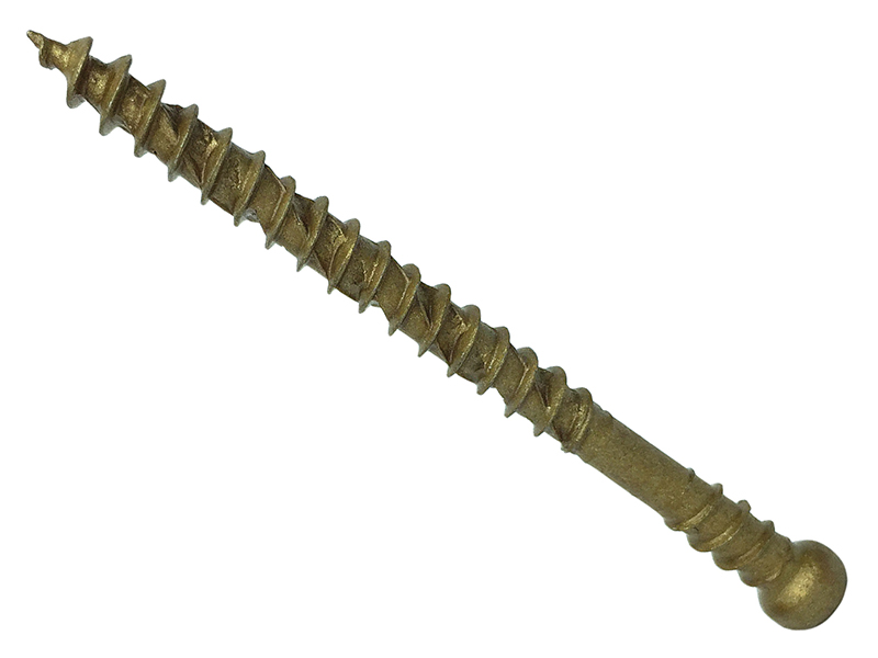 ForgeFast TORX Compatible Decking Screws Reduced Head Tan 4.5x60 T15 Tub 500