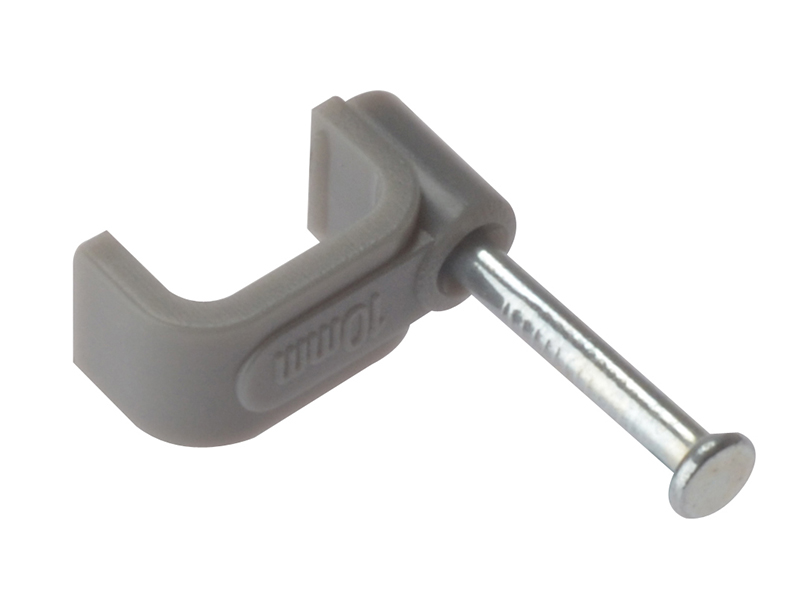 FORFCC25G - Cable Clip Flat Grey 2.50mm Box 100