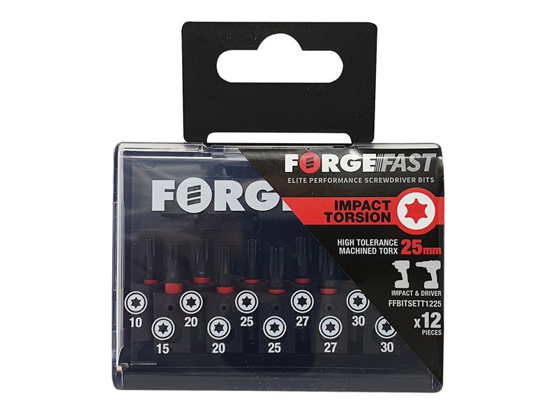 ForgeFast TORX Compatible Impact Bit Set 12 Piece