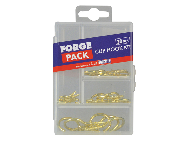 FORFPCUPSET - Cup Hook Kit ForgePack 30 Piece