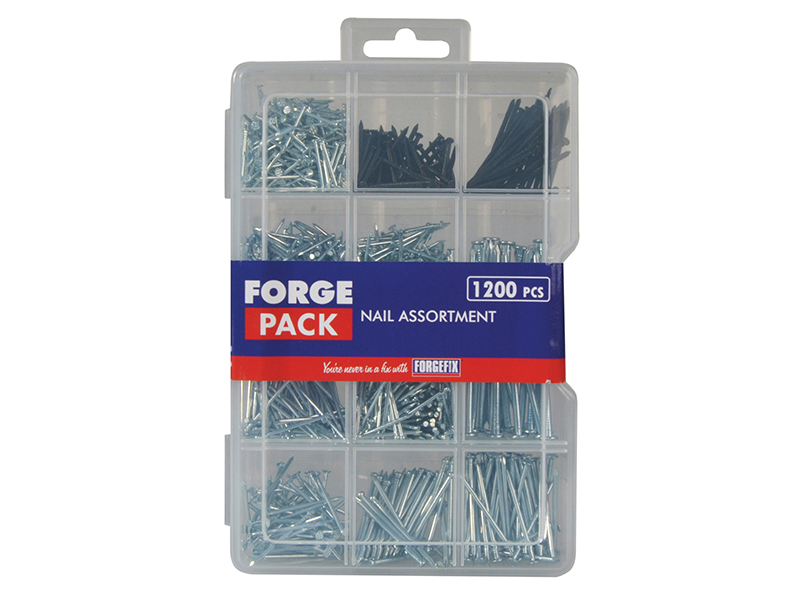 Assorted Nail Kit ForgePack 1200 Piece