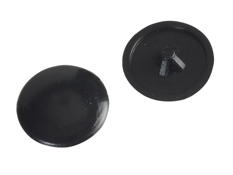 FORFPPCC2 - Pozi Compatible Cover Cap Black No.6-8 Forge Pack 50