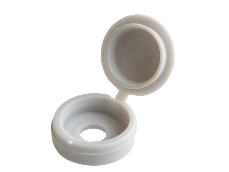FORHCC10M - Hinged Cover Cap Grey No.6-8 Bag 100