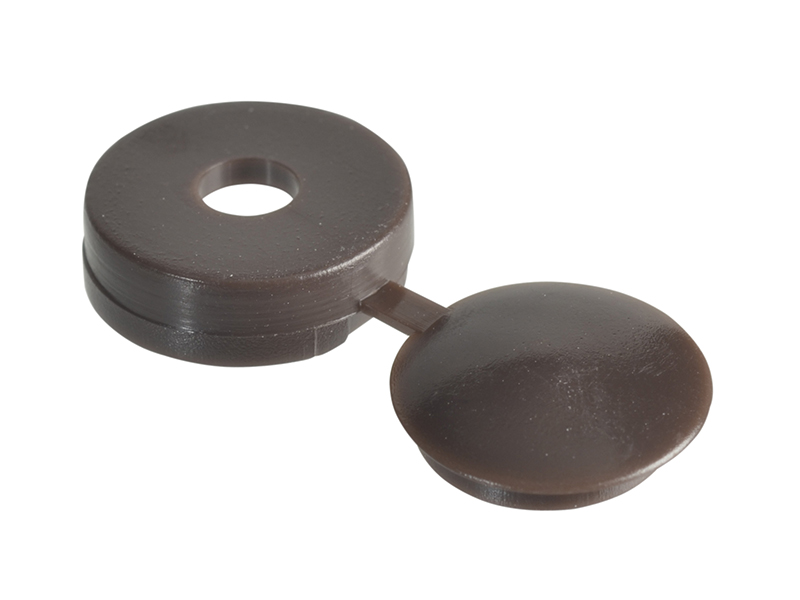 FORHCC1LM - Hinged Cover Cap Dark Brown No. 10-12 Bag 100