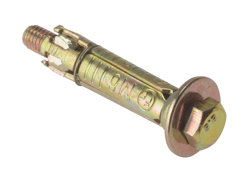 FORLB610M - Masonry Anchor Bolt Loose ZYP M6 x 10mm Bag 10