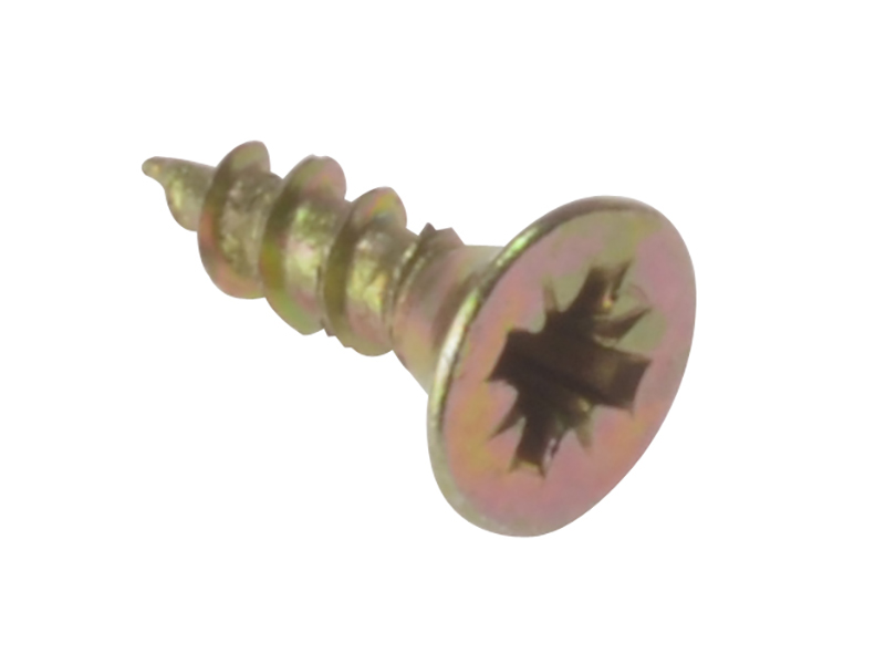 FORMPS310Y - Multi-Purpose Pozi Compatible Screw CSK ST ZYP 3.0 x 10mm Box 200