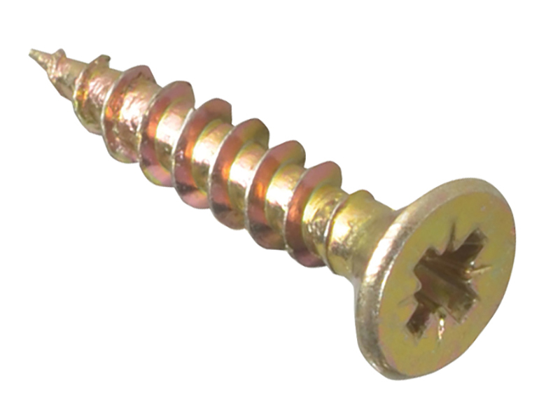FORMPS317Y - Multi-Purpose Pozi Compatible Screw CSK ST ZYP 3.0 x 17mm Box 200